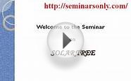 Solar Tree : Seminar Report : Topics : PPT