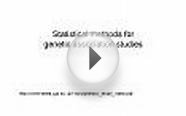 Statistical methods for genetic association studies